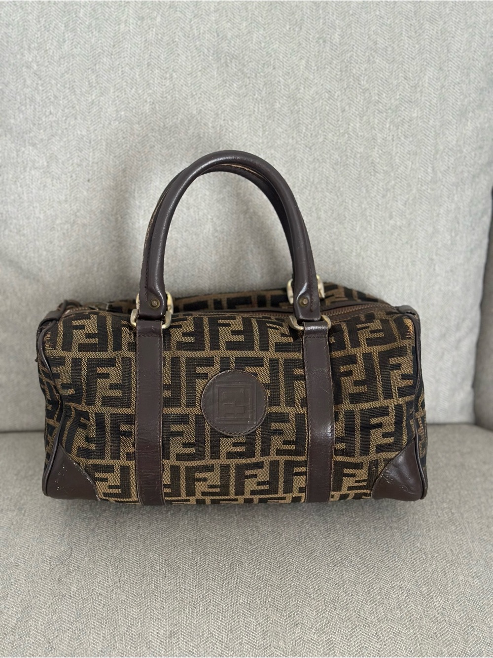 Fendi Zucca FF Boston bag